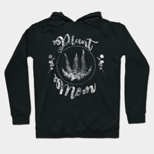 Plant Mom - White Textured Hoodie